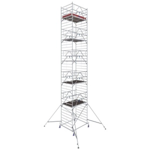 Schela mobila Stabilo S50 1,5 x 2m, aluminiu, inaltime lucru 13.4m, inaltime max. platforma 11.4m