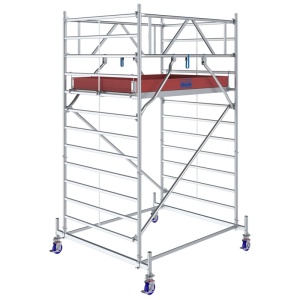 Schela mobila Stabilo S50 1,5 x 2m, aluminiu, inaltime lucru 4.4m, inaltime max. platforma 2.4m - Img 1