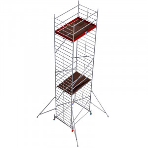 Schela Protec XXL 1,2 x 2m, aluminiu, inaltime lucru 9,3m, inaltime max. platforma 7,3m