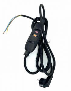 Cablu de alimentare 230V 16A IP66 cu stecher si siguranta PRCD, intrerupator de protectie personala pentru scule KEDU PD22A - CNO-CK-PRCD-cablu - Img 2