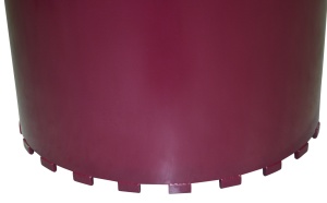 Carota diamantata segment Turbo Laser 3DTECH pt. beton armat diam. 450 x 450 (mm) - ULTRA Premium - DXQZ.3D1117.450 - Img 4