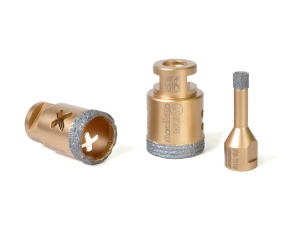 Carota Montolit FS-TI25 T-GOLD diamantata pentru perforare uscata Ø 25 mm