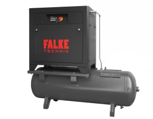 Compresor de aer profesional cu surub - 7.5kW, 1150 L/min, 8-10-13bari - Rezervor 300litri - Falke-FKTG-P-7.5-300L-400V