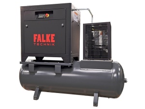 Compresor de aer profesional cu surub cu uscator de aer - 5.5kW, 850 L/min, 8-10-13bari - Rezervor 500litri - Falke-FKTG-P-5.5-500LCOMBO