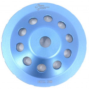Disc cupa diamantata pentru slefuire Beton/Abrazive 180x22,2mm Standard Profesional - BlueLine - DXDY.BLEC.180 - Img 3