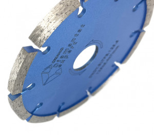Disc diamantat pentru taiere de rosturi de dilatare in Beton si Sapa 125x22,2mm cu grosime de 6,4mm Standard Profesional - BlueLine - DXDY.ROST.125.6 - Img 3