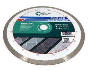 Disc DiamantatExpert pt. Ceramica, Gresie Portelanata de Duritate Medie, Placi 250x25,4mm (mm) taiere umeda, Blue Line Profesional - DXQZ.BTLE.250.25 - Img 2