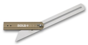 Echer / vinclu reglabil, cu marcaj pentru unghiuri, L=250 mm, VSTG 250 - SOLA-56052101