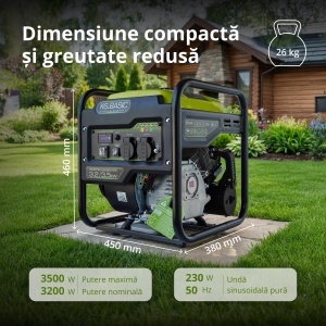 Generator de curent 3.5 kW inverter BASIC - benzina - Konner & Sohnen - KSB-35i - Img 7