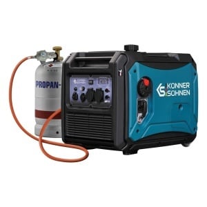 Generator de curent 4.4 kW inverter - HIBRID (GPL + benzina) - insonorizat - Konner & Sohnen - KS-4000iEG-S