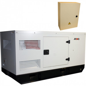 Generator de curent Insonorizat Senci SCDE 25YS-ATS, Putere max. 19.8 kW, 400V, AVR, ATS