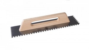 Gletiera dintata cu maner din lemn 48cm, 8mm - RUBI-65959
