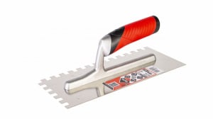 Gletiera dintata cu maner Rubiflex 28cm, 10x10mm - RUBI-74941