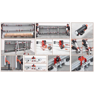 INDISPONIBIL - Sistem de transport pt. placi de dimensiuni mari, Easy-move MK IV - 6 ventuze duble, 320cm - Raimondi-432EM04CB - Img 3