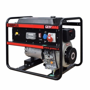 LS Generator de curent GENMAC CombiPlus G6500YEO GP putere maxima 6,6 kVA/400V motor Yanmar L100