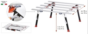 Masa modulara de lucru BIGFOOT XXL, sarcina 150kg, 170x100-150cm - Raimondi-394MBXXL01R - Img 4