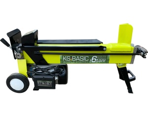 Masina electrica pt. despicat busteni pe orizontala - 6 tone, lung. 52cm, Ø 25cm - Konner & Sohnen - KSB 6THE V 52/25