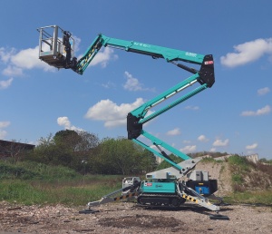 Nacela cu senile tip spider IMER ACCESS IM R15 DA H lucru 15.1m/maxim 230kg, GX390 11cp - Img 2