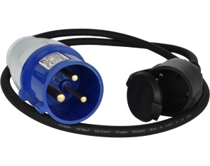 Prelungitor 230V Stecher Euro - 1x Priza Casnica - max 3600W - KS-EX1M-1S - Img 2