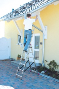 Scara multifunctionala din aluminiu Corda, 3x8 trepte - Img 4