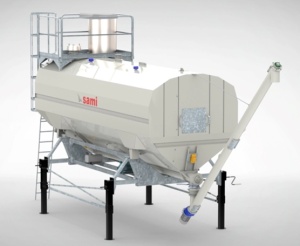 Siloz orizontal SAMI EUROSILO S capacitati de stocare intre 15 si 76 mc