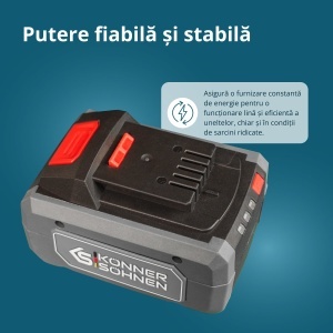 Acumulator litiu 20V, 8Ah - Konner & Sohnen - KS 20V8-2 - Img 5