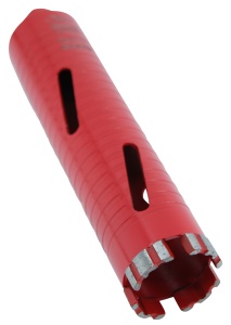 Carota diamantata Super PREMIUM ø48mm x 180mm x M16 pentru gaurire Beton armat, Zidarie, Granit - DXQZ.REDCORE.48 - Img 5