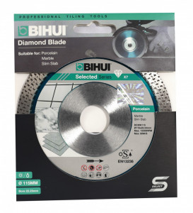 Disc Diamantat pt. Portelan dur, Placi ceramice 115x22.2 (mm) Super Premium - BIHUI-DCDW115 - Img 4