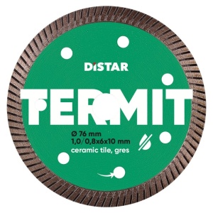 Disc diamantat Termit subtire pt. mini-polizoare, pt. portelan, 76x1,0/0,8x10 (mm) Premium - DiStar-11139053030