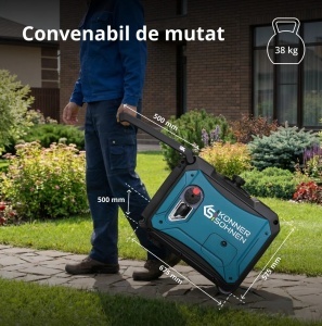 Generator de curent 4.4 kW inverter - benzina - insonorizat - Konner & Sohnen - KS-4000iE-S-ATSR - Img 8