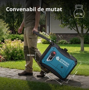 Generator de curent 4.4 kW inverter - HIBRID (GPL + benzina) - insonorizat - Konner & Sohnen - KS-4000iEG-S - Img 8