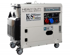 Generator de curent 7.5 kW diesel - Heavy Duty - insonorizat - Konner & Sohnen - KS-9200DE-1/3-HD-ATSR- Silent - Img 5