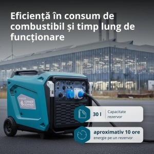 Generator de curent 9.5 kW inverter - benzina - insonorizat - Konner & Sohnen - KS-9500iE-S-ATSR - Img 8