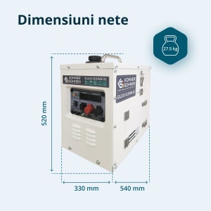 Generator de curent continuu DC 24-27.5V, 1.6 kW, max. 60A - benzina - Konner & Sohnen - KS-24VM-DC - Img 10