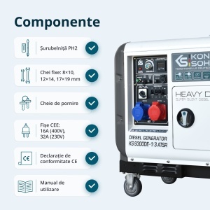 Generator mobil diesel KS 9300DE-1/3 ATSR - Img 11