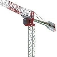 Macara turn GRU DALBE SKY 600 H maxim 50 m L maxim brat 63 m sarcina maxima 5200 kg - Img 2