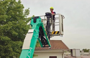 Nacela cu senile tip spider IMER ACCESS IM R23 DA H lucru 22.9m/maxim 230kg, Honda iGX 800 20cp - Img 2