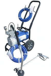 Pompa de vopsit si zugravit AIRLESS Diafragma Profesională cu Carucior - Complet Echipata - 1/4", 3kW, 5.5L/min - WP-APSD5 - Img 11