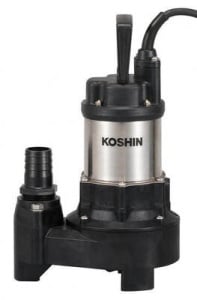 Pompa submersibila Vortex KOSHIN PKJ-150-BAB motor electric 220V, 150W Ø 32 mm debit 9 mc/h - Img 1