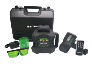 SET Nivela Laser Verde Rotativa GR3603 cu Receptor, Acumulator si Telecomanda - Beiter-GR3603 - Img 2