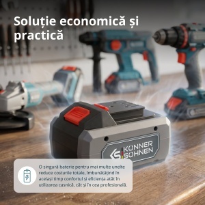 Acumulator litiu 20V, 6Ah - Konner & Sohnen - KS 20V6-2 - Img 9