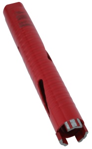 Carota diamantata Super PREMIUM ø32mm x 180mm x M16 pentru gaurire Beton armat, Zidarie, Granit - DXQZ.REDCORE.32 - Img 5