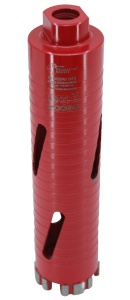 Carota diamantata Super PREMIUM ø48mm x 180mm x M16 pentru gaurire Beton armat, Zidarie, Granit - DXQZ.REDCORE.48 - Img 2