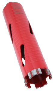 Carota diamantata Super PREMIUM ø52mm x 180mm x M16 pentru gaurire Beton armat, Zidarie, Granit - DXQZ.REDCORE.52 - Img 5