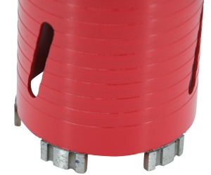 Carota diamantata Super PREMIUM ø89mm x 180mm x M16 pentru gaurire Beton armat, Zidarie, Granit - DXQZ.REDCORE.89 - Img 4