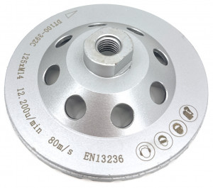 Cupa diamantata Turbo pt. Beton 125xM14 Profesional Standard - DXDH.4817.125-M14 - Img 3
