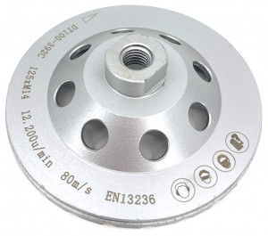 Cupa diamantata Turbo pt. Beton 125xM14 Profesional Standard - DXDH.4817.125-M14 - Img 4