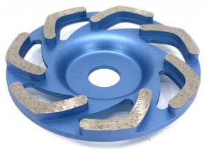 Disc cupa diamantata forma L pentru slefuire Beton/Abrazive 125x22,2mm Standard Profesional - BlueLine - DXDY.BLLC.125 - Img 2