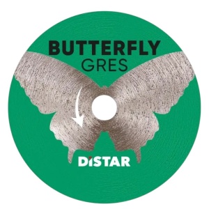 Disc diamantat Butterfly ultra-subtire pt. mini-polizoare, pt. portelan, 45x0,6x5,8 (mm) cu ax prindere 3.2-3.0F, Premium - DiStar-11133053027 - Img 2