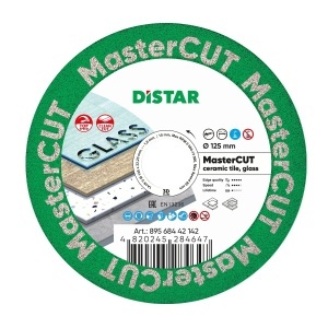 Disc diamantat DiStar MasterCut pt. Gresie portelanata, placi ceramice - 125x22.23 (mm) Premium - DiStar-89568442142